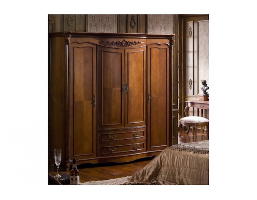 Шкаф Carpenter 230 орех 4-дверный