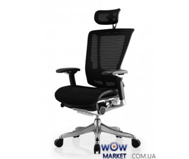 Кресло компьютерное Nefil Luxury Mesh эргономичное, черное C.S. Group