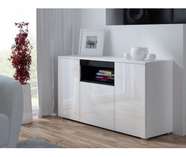 Комод VIVA Cama 150/45 Білий Мат / Білий Глянець / Чорний