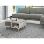 Журнальный столик LOTTA 60x60 Cama Дуб Сонома / Белый