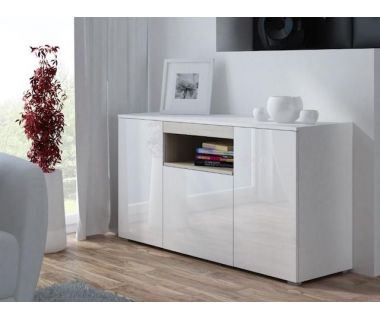 Комод VIVA Cama 150/45 Білий Мат / Білий Глянець / Дуб Сонома