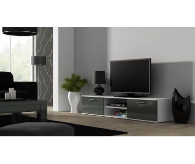 ТВ Тумба SOHO S-3 RTV Cama 180 Белый Мат / Серый Глянец