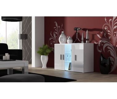 Комод SOHO S7 Cama 120 Белый Мат / Белый Глянец
