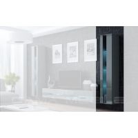 Витрина навесная VIGO Cama 180 New Серый Мат / Серый Глянец
