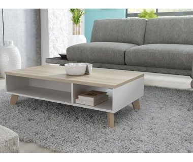 Журнальний столик LOTTA 110x60 Cama Дуб Сонома / Білий Журнальний столик LOTTA 110x60 Cama Дуб Сонома / Білий