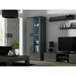Витрина SOHO S6 2D2S Cama 192 Серый Мат / Серый Глянец