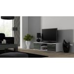 ТВ Тумба SOHO S-4 RTV Cama 140 Белый Мат / Серый Глянец