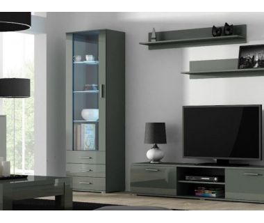 Витрина SOHO S-1 Cama 192 Серый Мат / Серый Глянец
