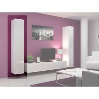 Витрина навесная VIGO Cama 180 Белый Мат / Белый Глянец