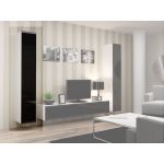 Витрина навесная VIGO Cama 180 Белый Мат / Черный Глянец