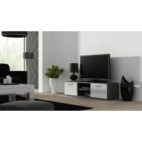 ТВ Тумба SOHO S-4 RTV Cama 140 Серый Мат / Белый Глянец