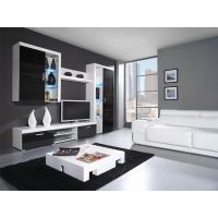 Стенка SAMBA B Cama Белый Мат / Черный Глянец