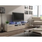 ТВ Тумба EVORA WHITE RTV Cama 194 Белый Мат / Крем Глянец