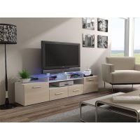 ТВ Тумба EVORA WHITE RTV Cama 194 Белый Мат / Крем Глянец