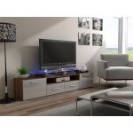 ТВ Тумба EVORA SLIWA RTV Cama 194 Слива Мат / Серый Глянец