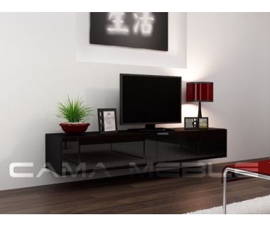 ТВ Тумба VIGO RTV Cama 140 Черный Мат / Черный Глянец