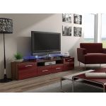 ТВ Тумба EVORA SLIWA RTV Cama 194 Слива Мат / Бордо Глянец