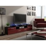 ТВ Тумба EVORA WENGE RTV Cama 194 Венге Мат / Бордо Глянец