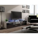 ТВ Тумба EVORA WHITE RTV Cama 194 Белый Мат / Черный Глянец