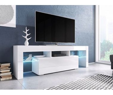 ТВ Тумба TORO RTV Cama 138 Белый Мат / Белый Глянец / Белый Глянец