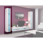 Витрина навесная VIGO Cama 180 New Белый Мат / Белый Глянец