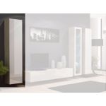 Витрина навесная VIGO Cama 180 Дуб Сонома Мат / Белый Глянец