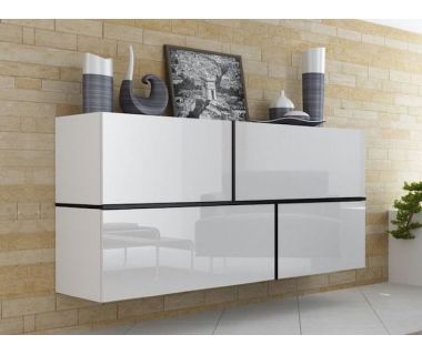 Комод GOYA Cama 170/40 Білий / Чорний