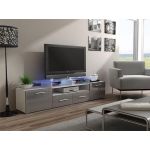 ТВ Тумба EVORA WHITE RTV Cama 194 Белый Мат / Серый Глянец