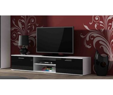 ТВ Тумба SOHO S-3 RTV Cama 180 Белый Мат / Черный Глянец