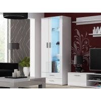 Витрина SOHO S6 2D2S Cama 192 Белый Мат / Белый Глянец