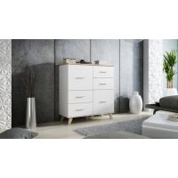 Комод LOTTA 2D4S Cama 110 Дуб Сонома / Білий
