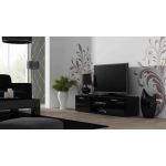 ТВ Тумба SOHO S-4 RTV Cama 140 Черный Мат / Черный Глянец