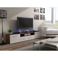 ТВ Тумба EVORA SLIWA RTV Cama 194 Слива Мат / Белый Глянец