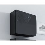 Витрина навесная VIGO Cama Квадрат 50x50 Черный Мат / Черный Глянец