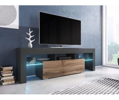 ТВ Тумба TORO RTV Cama 138 Антрацит Мат / Дуб Вотан Мат / Антрацит Мат ТВ Тумба TORO RTV Cama 138 Антрацит Мат / Дуб Вотан Мат / Антрацит Мат