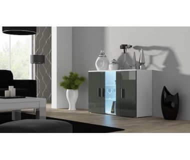 Комод SOHO S7 Cama 120 Білий Мат / Сірий Глянець Комод SOHO S7 Cama 120 Білий Мат / Сірий Глянець