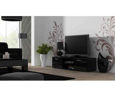 ТВ Тумба SOHO S-4 RTV Cama 140 Черный Мат / Черный Глянец