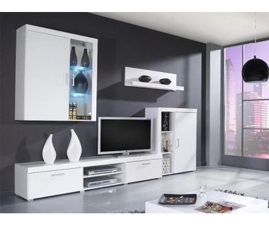 Стенка SAMBA A Cama Белый Мат / Белый Глянец Стенка SAMBA A Cama Белый Мат / Белый Глянец