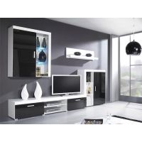 Стенка SAMBA A Cama Белый Мат / Черный Глянец