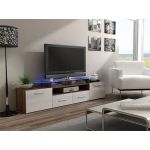 ТВ Тумба EVORA SLIWA RTV Cama 194 Слива Мат / Белый Глянец