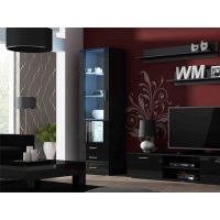 Витрина SOHO S-1 Cama 192 Черный Мат / Черный Глянец