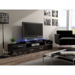 ТВ Тумба EVORA WENGE RTV Cama 194 Венге Мат / Чорний Глянець