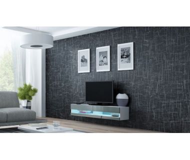 ТВ Тумба VIGO RTV Cama 140 New Белый Мат / Серый Глянец