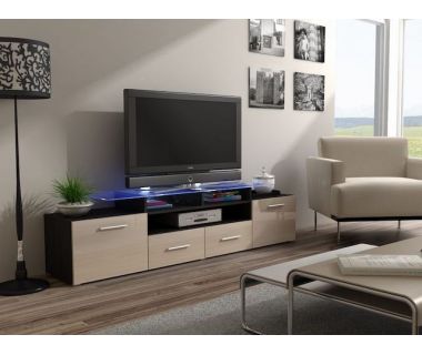 ТВ Тумба EVORA WENGE RTV Cama 194 Венге Мат / Крем Глянец