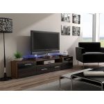 ТВ Тумба EVORA SLIWA RTV Cama 194 Слива Мат / Черный Глянец