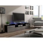 ТВ Тумба EVORA BLACK RTV Cama 194 Черный Мат / Серый Глянец