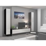 Витрина навесная VIGO Cama 180 Черный Мат / Белый Глянец