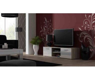 ТВ Тумба SOHO S-4 RTV Cama 140 Дуб Сонома Мат / Белый Глянец