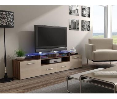 ТВ Тумба EVORA SLIWA RTV Cama 194 Слива Мат / Крем Глянец