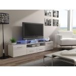ТВ Тумба EVORA WHITE RTV Cama 194 Белый Мат / Белый Глянец